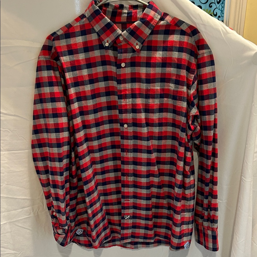 Daniel Cremieux Red and Blue Checkered Shirt